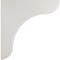 Ekena Millwork 1 3/4"W x 7 1/2"D x 7 1/2"H Eaton Wood Vintage Decor Bracket, Chalk Dust White BKTWD02X08X08EAWH - alternate 2
